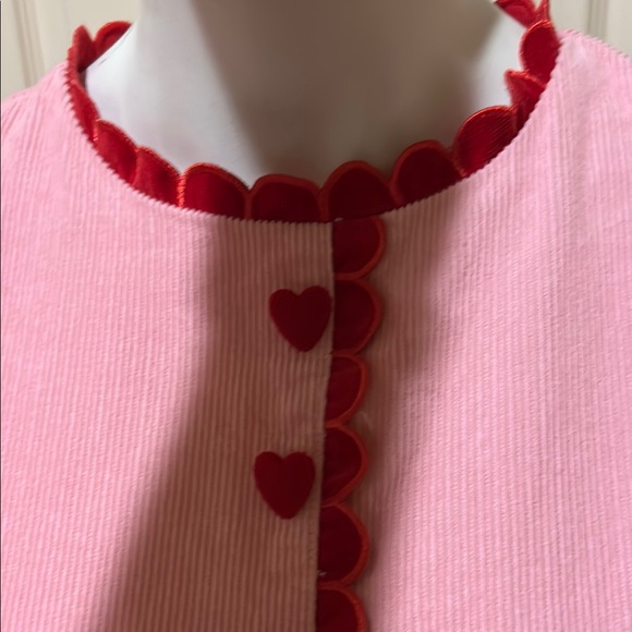 TCEC Pink Fit to Flare Mini Dress with Puff Sleeves. Size Large may run small. - Picture 7 of 15